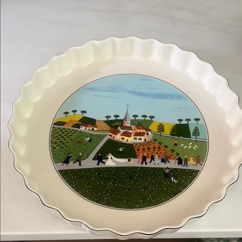 Villeroy & Boch Porcelain Plate with Scenic Design
